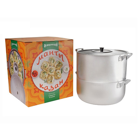 Мантоварка алюминиевая 4-х ярусная, 6,0л, d260мм МТ-040 "Завод Демидовский" *1