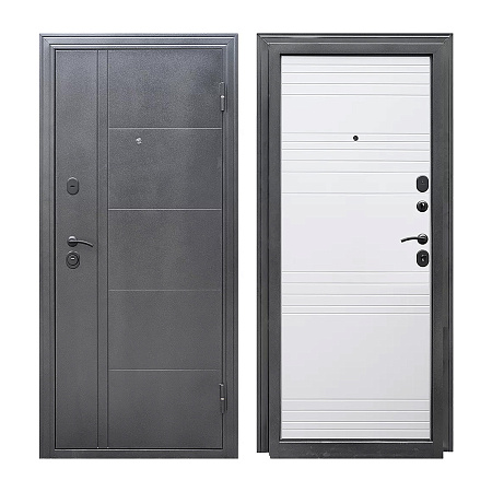 Дверь металлическая 8 см Олимп белый софт 960х2050 ПРАВАЯ Форпост *1