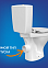 Унитаз-компакт MELAR 011, 3/6 с кр.дюропл. slim Lift, easy off Cersanit *1/12