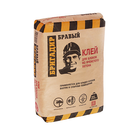 Смесь монтажно-кладочная КСБ-17 25кг БРАВЫЙ БРИГАДИР *1/56