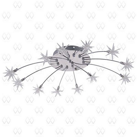 Люстра Каскад хром 12*G4 12V   244011212  диам-68см, в-18см S=17м2 *1