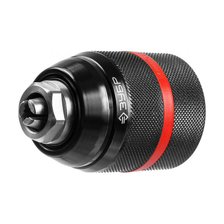 Патрон для дрели 13мм БЗП резьба 1/2" корпус металл с фиксатором ударный (29072-13-1/2) ЗУБР  *1/36