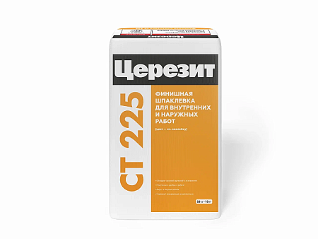 Шпаклевка цементная фасадная CT 225/25 серая 25кг Церезит *48