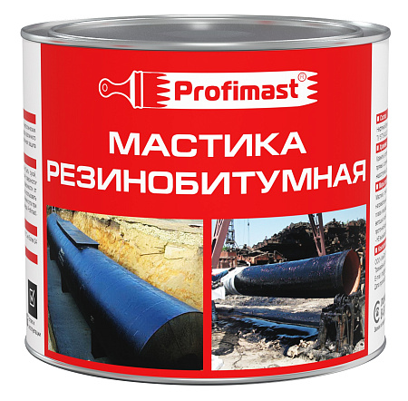 Мастика резинобитумная  2 л/ 1,8 кг PROFIMAST *1/6/240