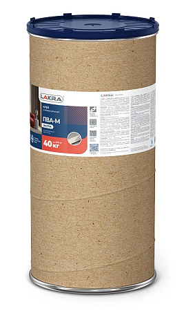 Клей ПВА -М  Экстра 40,0 кг универс (бидон) Лакра *1/8