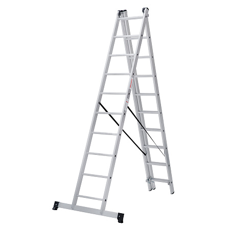 Лестница многофункциональная складная алюм. 3х10ступ.,общ.дл.6,31м,max н.150кгNV1230 1230310 "НВ" *1