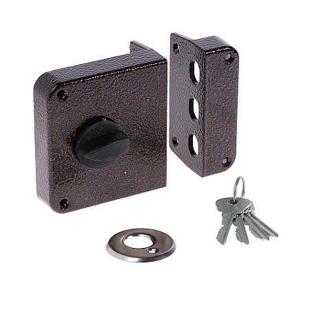 Замок накладной Зенит ЗН1-3-3 медь *1/15