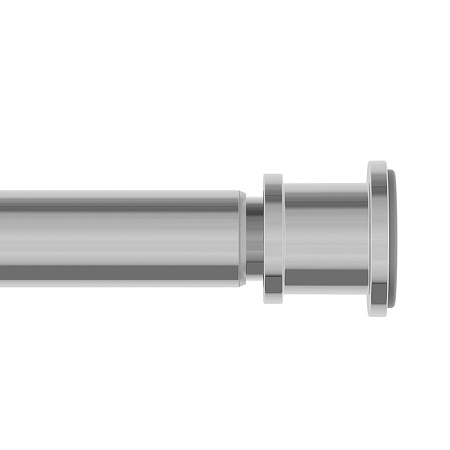 Карниз для ванной комнаты прямой ХРОМ ГЛЯНЦЕВЫЙ 110-200 см Elegante RSC0120i14, IDDIS *1/24
