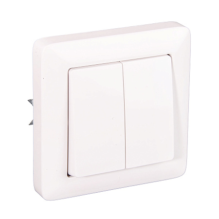 Выключатель "Хит" СП 2кл. белый ВС56-234-б  *10/96