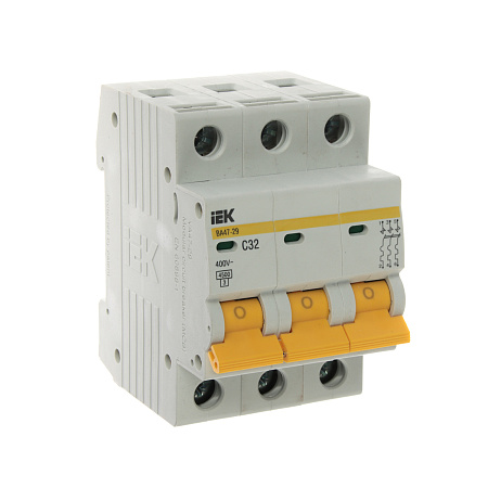 Авт.выкл. IEK ВА47-29 32А/3П 4,5кА х-ка С MVA20-3-032-C *4/48