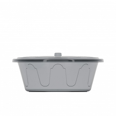 Таз пластм. 10л с Крышкой Прозрачный "Хозяюшка"  М1294 (ЗПИ "Альтернатива")  *1/10