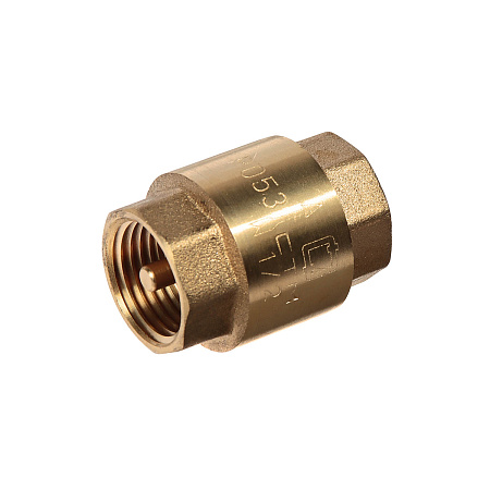 Обратный клапан 1/2"(Ø15) М/М CTM CBCVB012 (с латунным штоком) *1/50