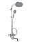 Смеситель д/ванны со стойкой для душа + ручной душ Diadonna  D80335354 *1/4
