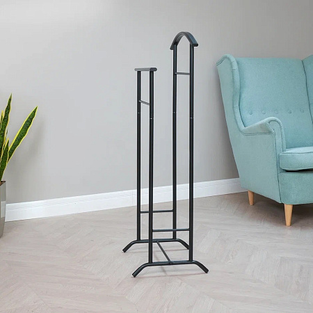 Вешалка напольная с перекладинами "Костюмная" "Стиль 3" выс.1,08м,шир.0,47м Черн. ВНП 300 Ч *1