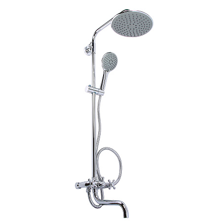 Смеситель д/ванны со стойкой для душа + ручной душ Diadonna  D80335354 *1/4
