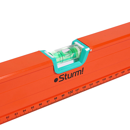 Уровень 200см коробчатый стальной 2колбы+1пов фрезерован.магнитн.линейка арт.2015-05-2000 STURM*1/10
