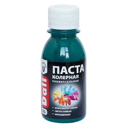 Колер паста бирюзовый 0,1 кг ДАЛИ *8/48