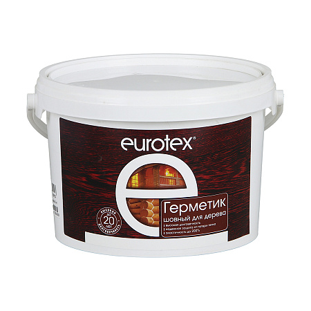 Герметик акриловый шовный для дерева Еurotex Калужница 3 кг (Москва) *1/120