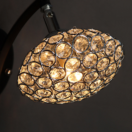 Бра N2281/1W ВК+CH E27 1*40Вт (200*200*130)  VERNER LIGHTING *1