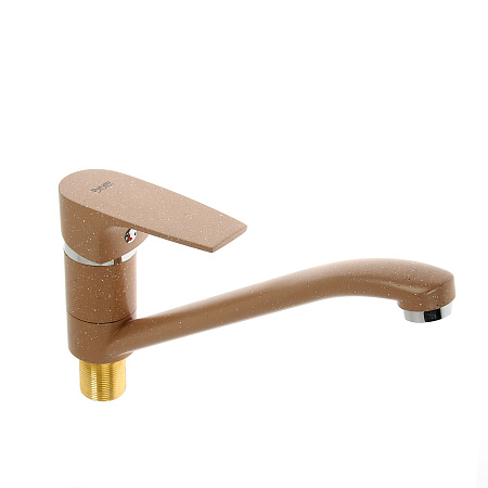 Смеситель для кухни Potato P49222-15 длинный излив (кофейный) *1/10