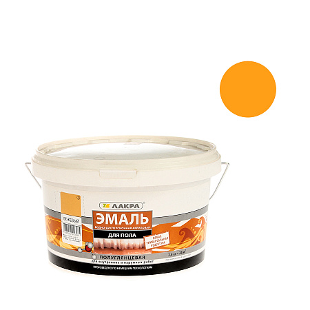 Эмаль акриловая для пола бежевый 2,4 кг Лакра *1/144