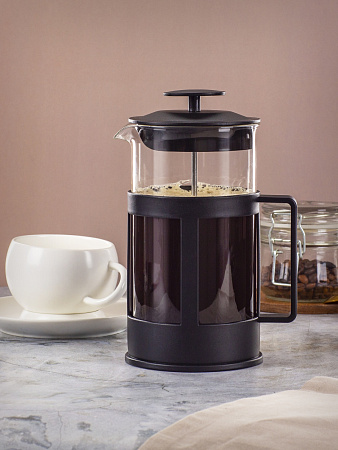 Чайник заварочный жаропрочное стекло "Френч-пресс" 1000 мл "Basic " ATF101  *1/4/16