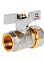 Кран шаровый 20х1/2"(Ø15) цанга/мама бабочка CTM (СТАНДАРТ) CWPF1220 *1/20