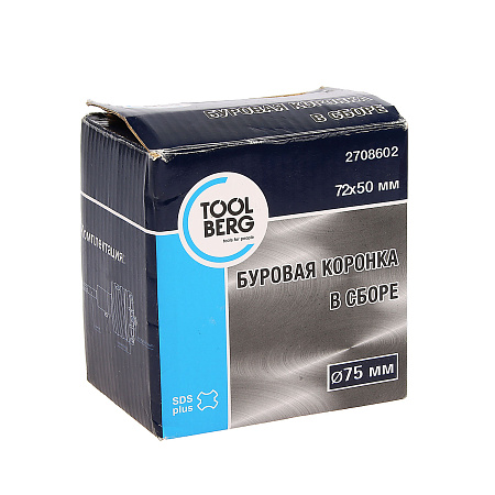 Коронка по бетону  75мм ударная твердосплавная центрирующее сверло (2708602) Т4Р *1/20**