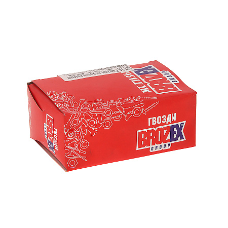 Гвозди строительные 2,5*60 1000гр BROZEX *5