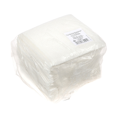 Салфетки бумажные 1сл 24*24см 100шт белые (арт.095) *25/300