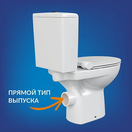 Унитаз-компакт NATURE NEW CLEAN ON 011 3/5 с кр.дюр.Lift,easy-off, slim 65410 Cersanit*1