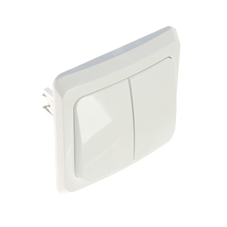 Выключатель "Этюд" СП 2кл. белый ВС10-002В *10/20