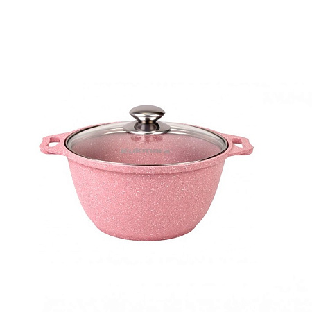 Кастрюля алюм. литая а/приг. Kukmara "Trendy style" Rose 2,0л Ст.кр. к21tsr *1/3