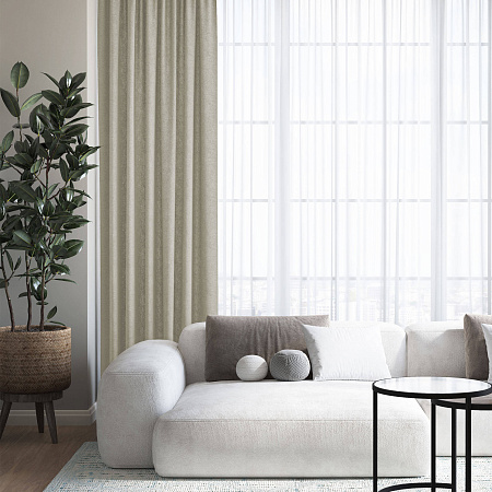 Штора блэкаут бархат 150*270см туман Волшебная ночь *1/4