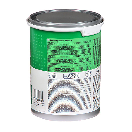 Эмаль акриловая зеленая 1 кг Ореол *1/6/336