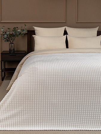 Плед 150*200см фланель жаккард кубики шампань FF FNJq ML3 002/1520 NC Absolute *1