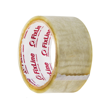 Лента клейкая прозрачная 48мм х 32м "FixLine" *6/36