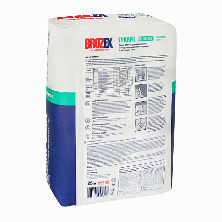 Клей для плитки KS 112 ГРАНИТ 25 кг BROZEX класс C2 T *1/56