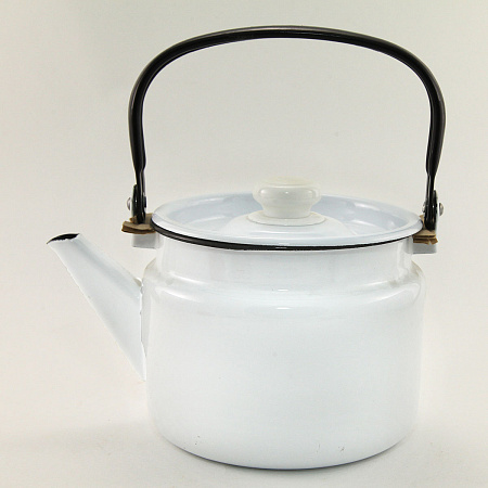 Чайник эмалированный 2,0л d160мм крышка с пл.ручк., без деколи С-2710П2 *1/6