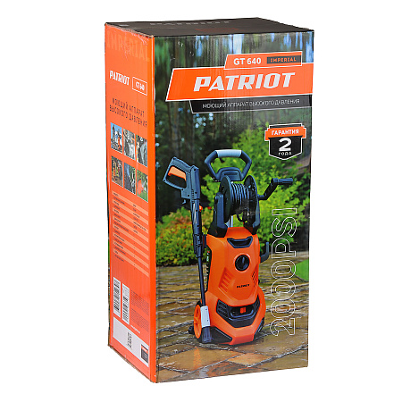 Мойка высокого давления 2050Вт 440л/ч 135 бар шланг 6м самовсасывающая GT640 Imperial PATRIOT *1