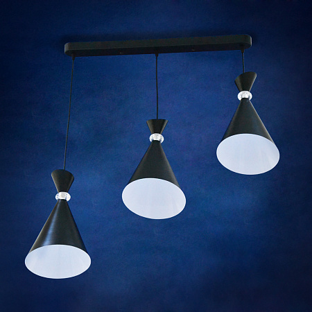 Люстра N3404/3H  3*40W E27 220V  (l-670;w-180;h-800) S=12м2   VERNER LIGHTING *1