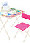 Комплект детской мебели: Стол выс.58см+стул с мягк.сид. выс.32см "Феи" КП2/Ф (Ижевск) *1