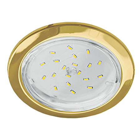 Светильник встраиваемый GX53 H4-GL Ecola без рефлектора глубокий Золото 48*106 FG53GLECB *10/50