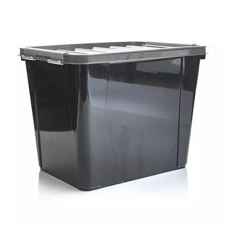 Контейнер д/хранения пластм. "MASTER BOX" 25л 410х295х312мм Черн./Сер. арт.50904 ("Пол-быт")*1/4