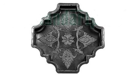 Форма для тротуарной плитки "Клевер Краковский Гладкий" большой 31 х 31 х 4 см Ф11020 *10/800