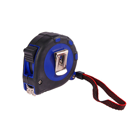 Рулетка  5м х19мм резино-пластик. корпус стальная лента фиксатор магнит арт.2501512 T4P *1/12/120