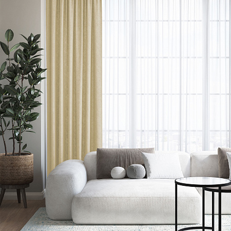 Штора Канвас 150*290см шампань Волшебная ночь *1/5