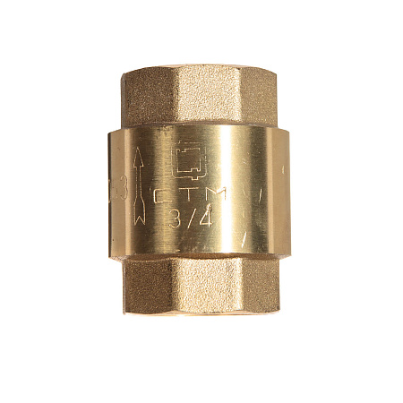 Обратный клапан 3/4"(Ø20) М/М CTM CBCVB034 (с латунным штоком) *1/25