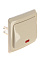 Выключатель "Этюд" СП 1кл. кремовый с подсветкой ВС10-005К  *10/20