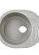 Мойка из искусственного камня овальная серая глянцевая AG3C3 570х465х180 AGATA *1